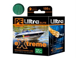 Плетеный шнур Aqua PE Ultra Extreme 0,80мм 64кг 150m (цвет зеленый)  22475 - фото 25019