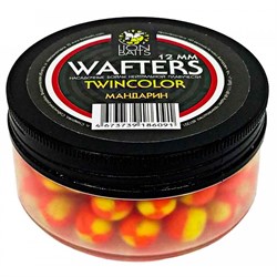 Бойлы нейтральной плавучести Wafters twincolor LION BAITS Мандарин 12мм - фото 28769