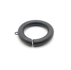 Груз кольцо с литым ушком цв.черный 100гр - фото 28940