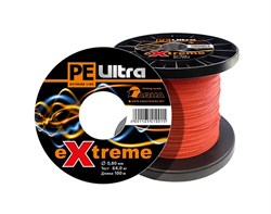 Плетеный шнур Aqua PE Ultra Extreme 1,00мм 71кг 100m (цвет красный)  24795 - фото 29000