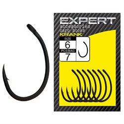 Крючок карповый Carp Pro Expert Teflon Krank №6 (уп, 7шт) 24906 - фото 29283