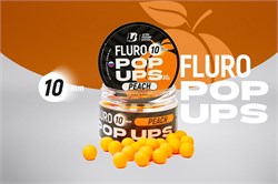 Бойлы плавающие FLURO POP UPS ULTRABAITS (ПЕРСИК) 10 мм., 30 гр. - фото 29657