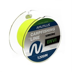 Леска карповая Nautilus Envi Fluoro green 0,356мм.,10,7кг, 1200м. 25507 - фото 30104