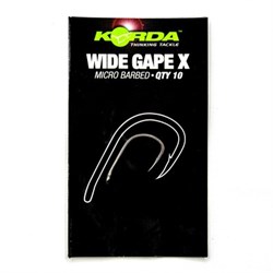 Крючок Korda Wide Gape-X №6 с бородкой  (уп.10шт) 25692 - фото 30346