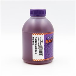 Bait Booster Rhino Liquid Food (жидкое питание) Super Strawberry (супер клубника), банка 0,5 л 25906 - фото 30669