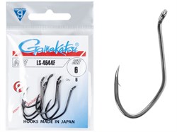 Крючки Gamakatsu LS-4644F HOOKS BLACK №6 (уп, 6шт.) 26235 - фото 31133