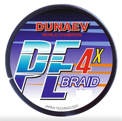 Шнур DUNAEV BRAID PE X4 150m 0.12мм 27357 - фото 33148