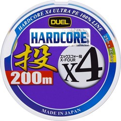 Шнур плетеный Duel Hardcore PE X4 #1,0 0,171мм 200м (4color) 28932 - фото 36302