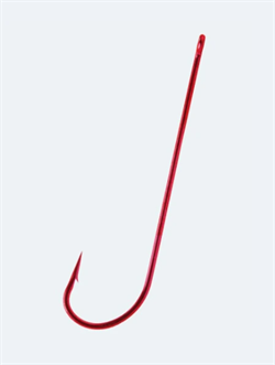 Крючок одинарный BKK Red Carlisle Bloodworm-R (A-BE-0111) #10 (10шт) 29371 - фото 36772