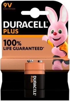 Элемент питания Duracell Plus 6LR61/MN1604 9V бл 1 30408 - фото 39023