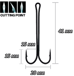 Крючок двойной CosmoCarp  long double №2/0 уп 5шт 30951