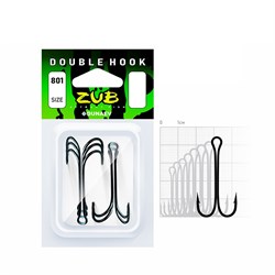 Крючок ZUB двойник 801 #2 (уп.8 шт) 30984