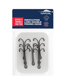 Двойные крючки Narval Fishing Long Double Trouble, Teflon Coating #1/0 (7 шт) 30989