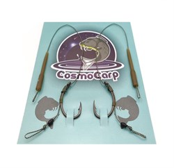 Поводок карповый CosmoCarp 30lb №6 Krank, волос 14мм уп 2шт 31570