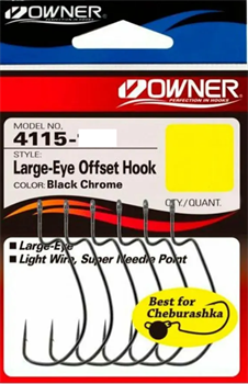 OWNER Крючок Large Eye Offset BC 4115 №8 7шт 31617