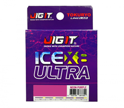 Плетёный шнур Jig It x Tokuryo Ice Ultra X8 Neon Purple 1.0 PE 50m 0.17мм 9кг 31657