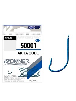 OWNER Крючок Akita Sode blue №14 17шт 31674