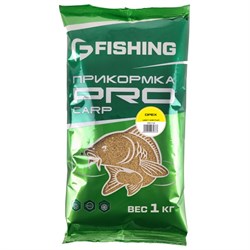 F-FISHING Прикормка для рыбы PRO Carp Орех 1кг 32045