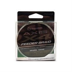 F-FISHING Шнур Axis Braid PE X4 Feeder 150м Grass Camo 0,18мм 11,5кг/24lb 32136