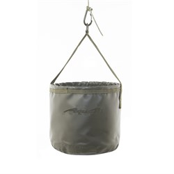 Ведро В-08Х для замешивания корма герметичное, с шнуром на карабине (цвет: хаки) 32505