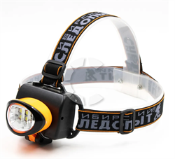 Фонарь налобный "СИБИРСКИЙ СЛЕДОПЫТ-Люминофор", 6 SMD LED, 3хАА 33704