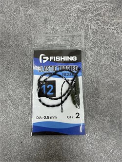 F-FISHING Отвод скрутка для поводка Elastic Twisted Feeder Rigs 12см 2шт 34009