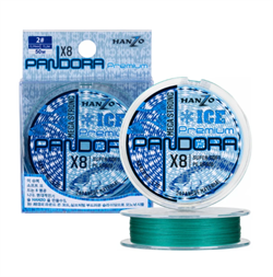 Плетеный шнур Hanzo Pandora Mega Strong ICE x8 #PE 2 50 м 0,24 мм Blue 34711