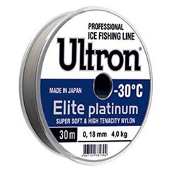 Леска Ultron Elite Platinum 30м 0,18мм - фото 7028