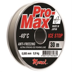Леска Momoi Pro-Max Ice Stop 0.091мм, 1.0кг, 30м прозрачная Barrier Pack - фото 7310