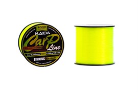 Леска KAIDA Carp Line Sinking Fluo Yellow 1000м 0.286мм 