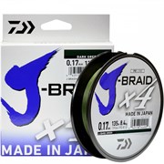 Шнур Daiwa J-Braid X4E 135м 0,17мм 8.4кг Dark green