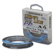 Плетенка зимняя Kosadaka Super Line PE X4 Winter Pro 0.12мм. 6.5кг 50 м. Светло-серый 19482