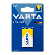 Батарейка алкалиновая Varta ENERGY, 6LR61-1BL, 9В, крона