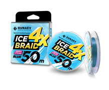 Шнур DUNAEV ICE BRAID PE X4 50м 0,16мм 9,9кг 23246