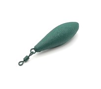 Груз CosmoCarp Пуля с вертлюгом цв.зеленый 40гр