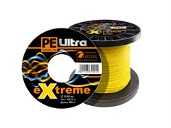 Плетеный шнур Aqua PE Ultra Extreme 1,30мм 90кг 100m (цвет желтый) 