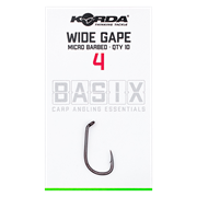 Крючок Korda Basix Wide Gape №4 с микробородкой  (уп.10шт) 25698