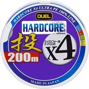 Шнур плетеный Duel Hardcore PE X4 #1,0 0,171мм 200м (4color) 28932
