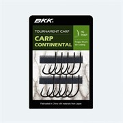 Крючок одинарный BKK Carp Continental (A-BC-0142) #6 (10шт) кольцо 29379