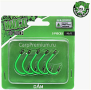 MADCAT® Крючок  A-STATIC JIG HOOK - №6/0 - 5шт. 29947