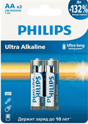 Батарейка алкалиновая Philips  АА/LR6 2шт 30409