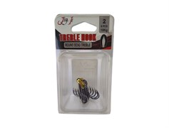 Тройник JIG IT Round bend treble hooks, №2  (уп. 6шт) 30662