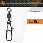Вертлюг с карабином Zander Master YM-3023 №10  уп,10шт 31497