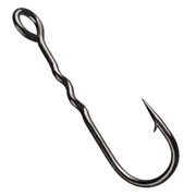 Одинарный крючок CF Round bent fixative shank №6  уп.10шт 31920