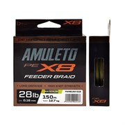 F-FISHING Шнур Amuleto Braid PE X8 Feeder 150м Multicolor 0,18мм 17,2кг/38lb 32163