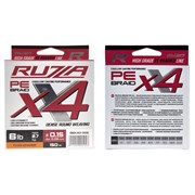 RUZZA Шнур X4 150м Fluo Orange 0,06мм 2,7кг/6lb 33916