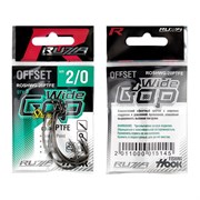 RUZZA Крючок офсетный Offset Strong Hook Wide Gap №2/0 5шт 34511