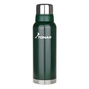 Термос (HS.TM-057-G) 1000ML с ситечком зеленый (2 крышки-кружки) TONAR 34584