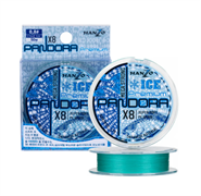 Плетеный шнур Hanzo Pandora Mega Strong ICE x8 #PE 0,8 50 м 0,15 мм Blue 34707