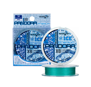 Плетеный шнур Hanzo Pandora Mega Strong ICE x8 #PE 1,0 50 м 0,17 мм Blue 34708